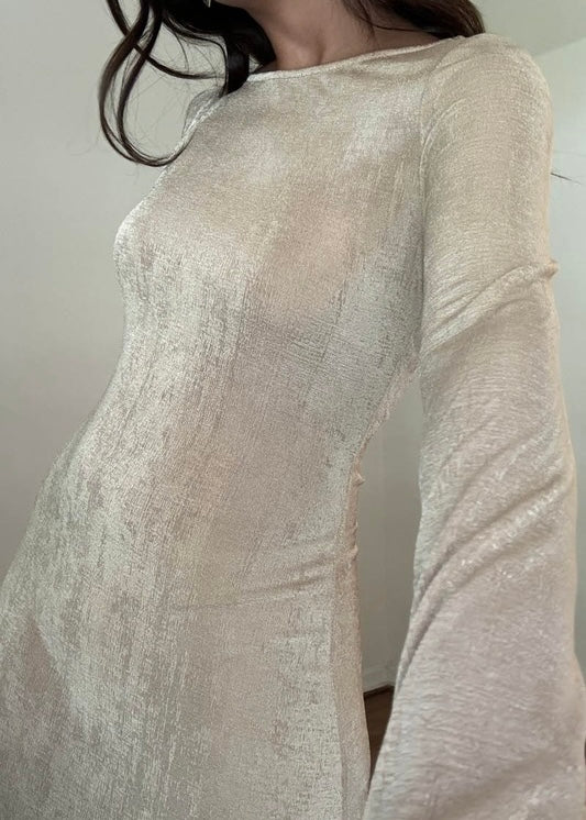 Kassin Slinky Maxi Dress - SAND