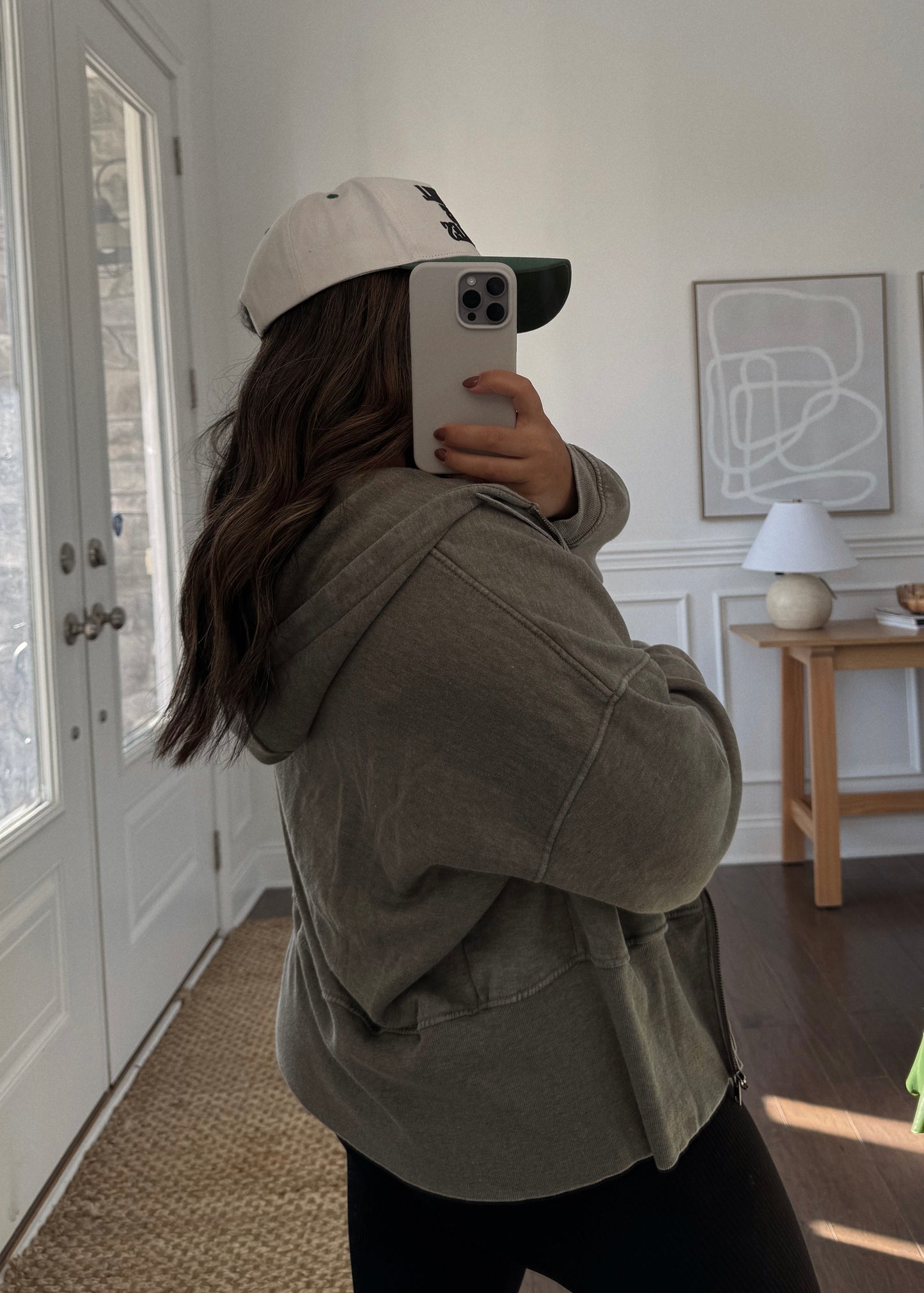 Morning Brew Fleece Jacket - IVY GREEN