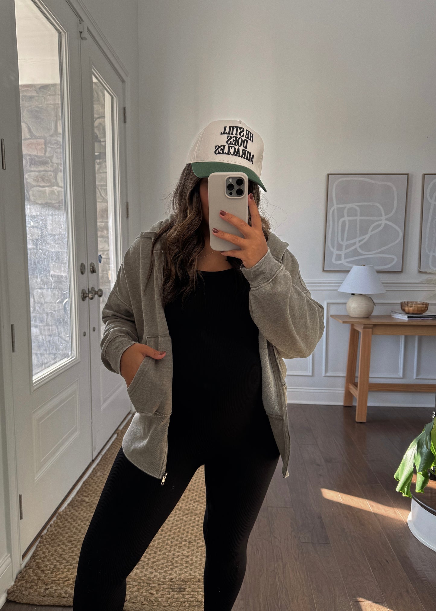 Morning Brew Fleece Jacket - IVY GREEN