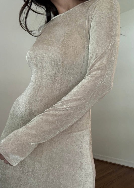 Kassin Slinky Maxi Dress - SAND