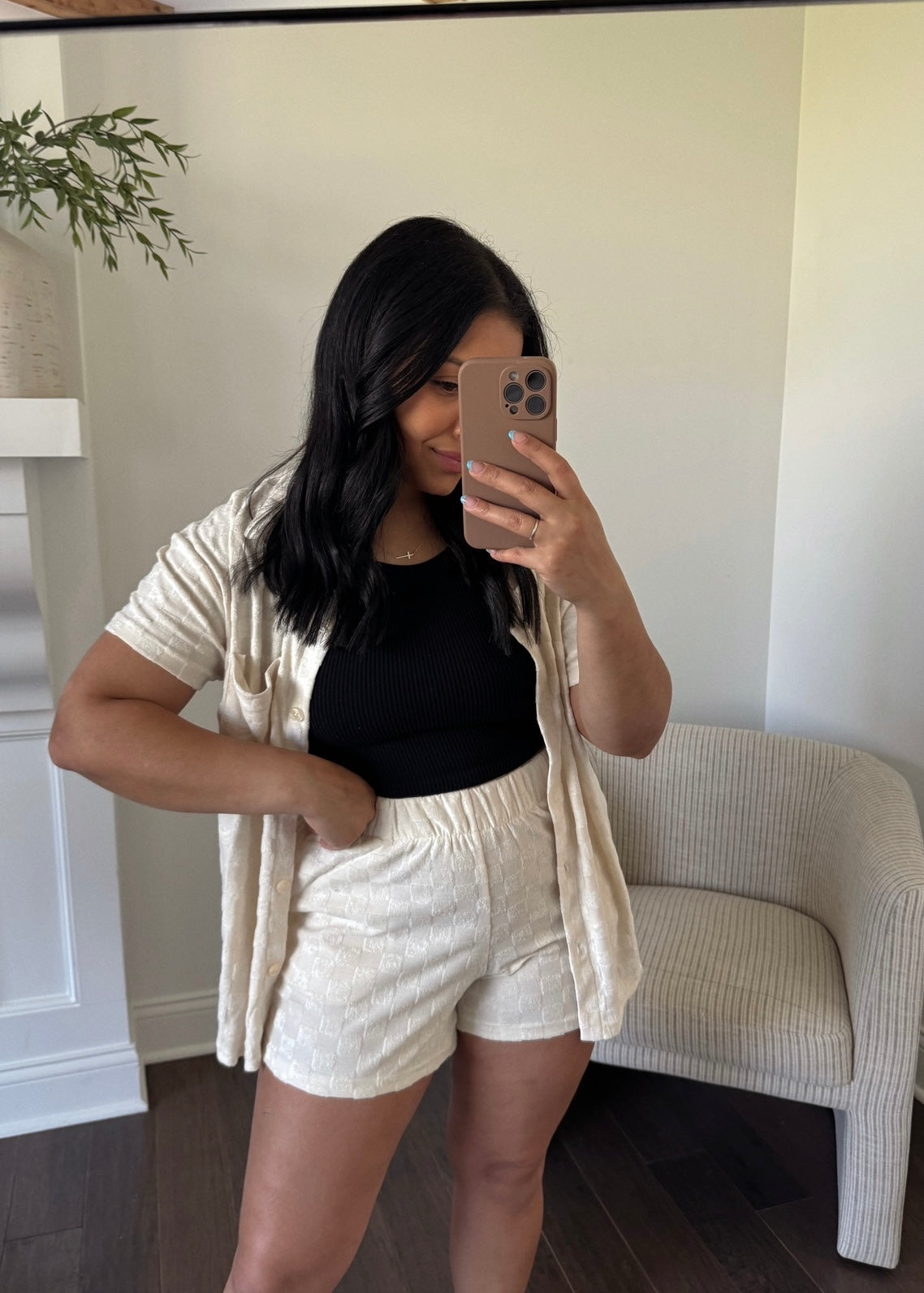 Nasia Ribbed Tank  - BLACK