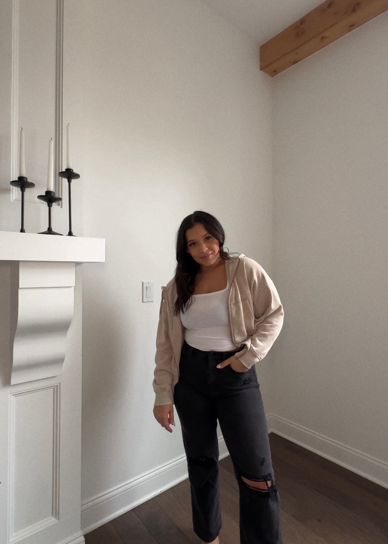 Morning Brew Fleece Jacket - NATURAL