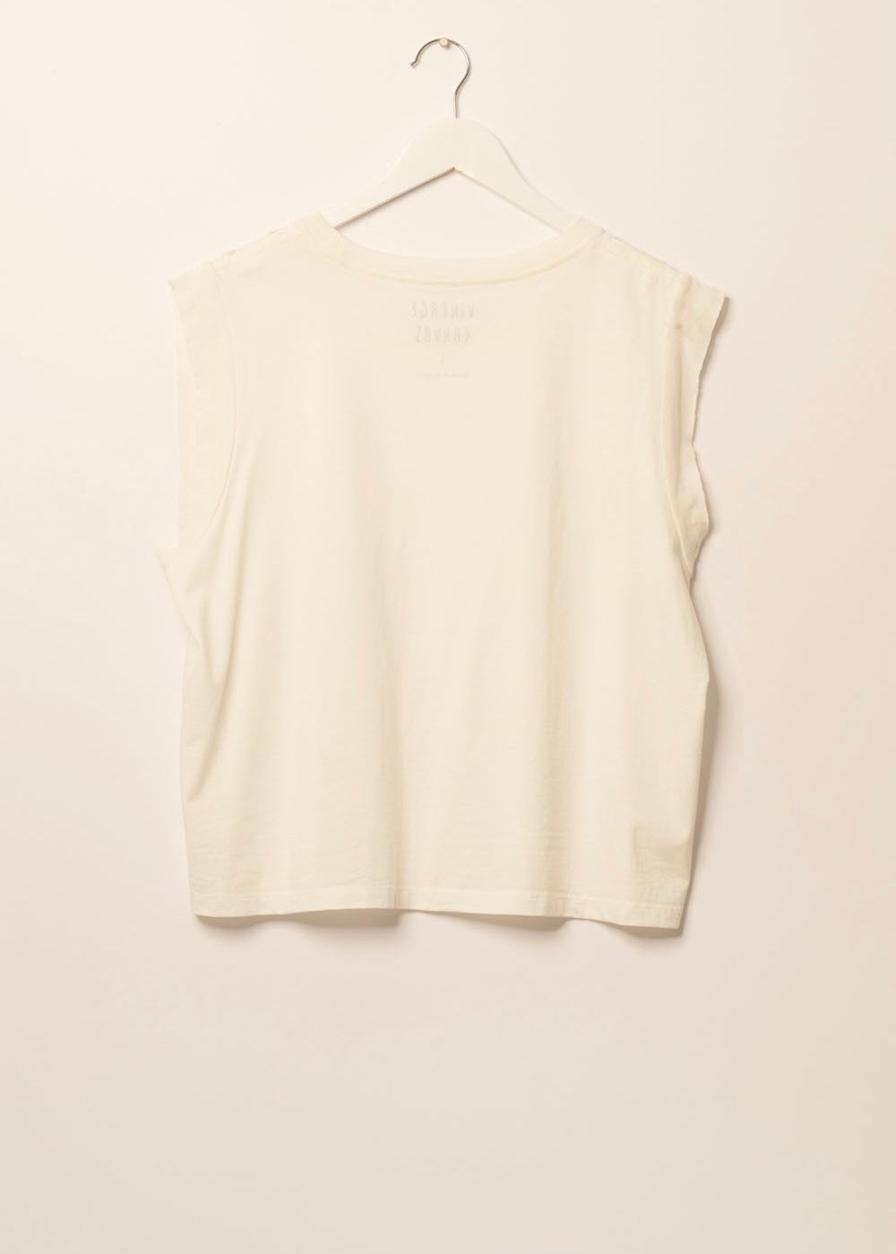 Stay Wild Cowboy Sleeveless Graphic Tee - IVORY