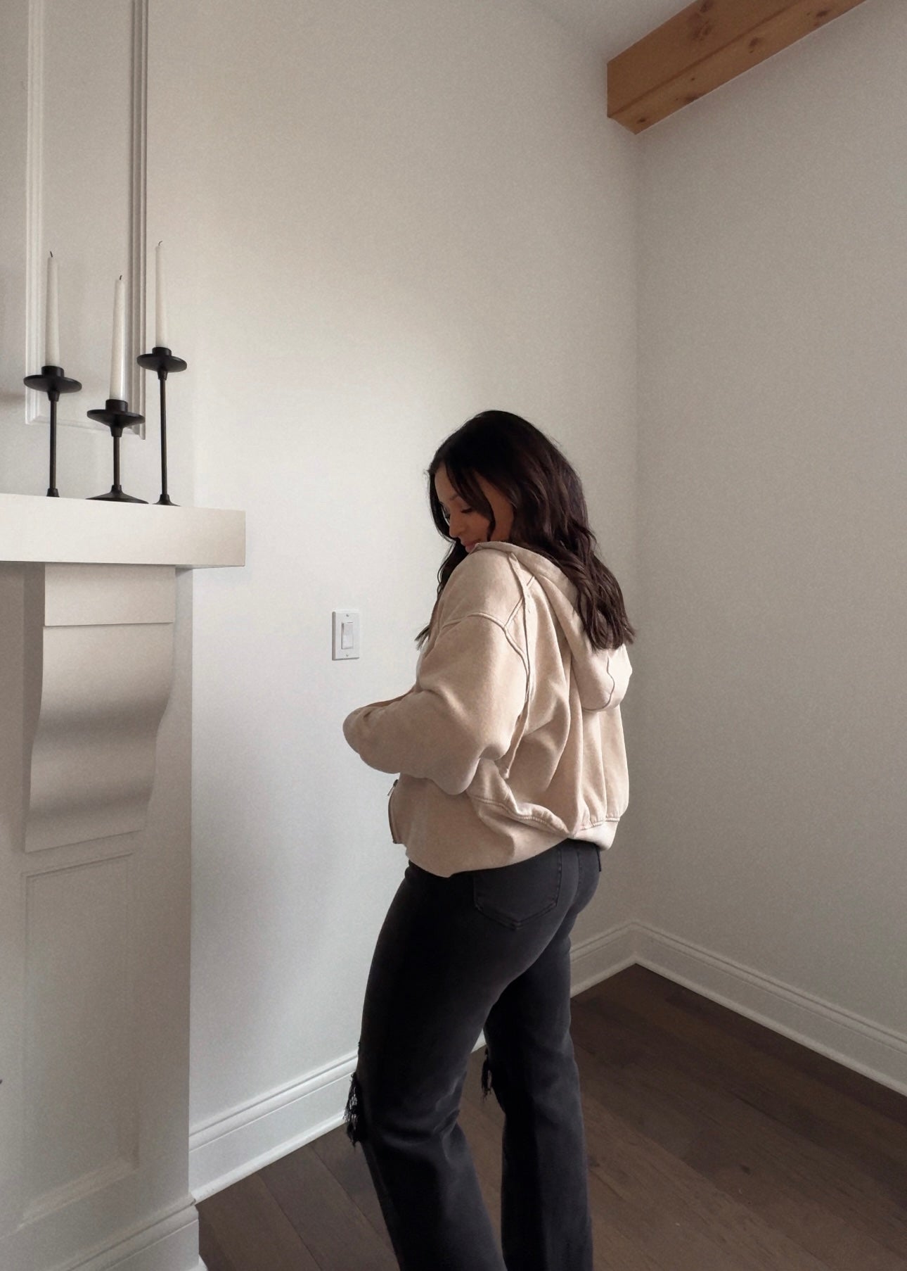 Morning Brew Fleece Jacket - NATURAL