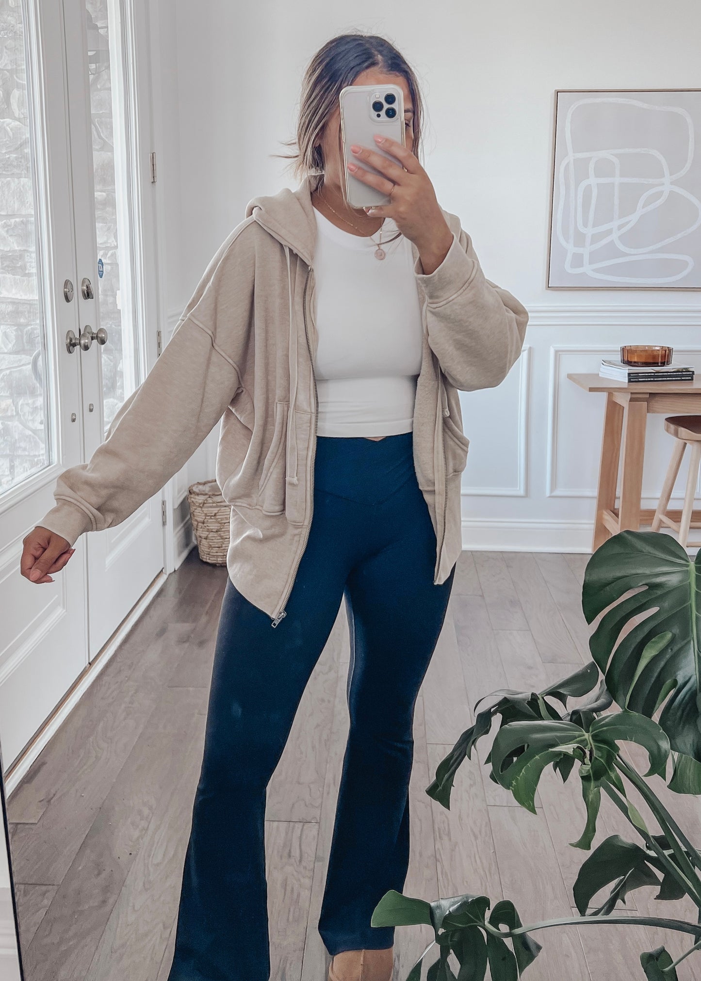 Morning Brew Fleece Jacket - NATURAL