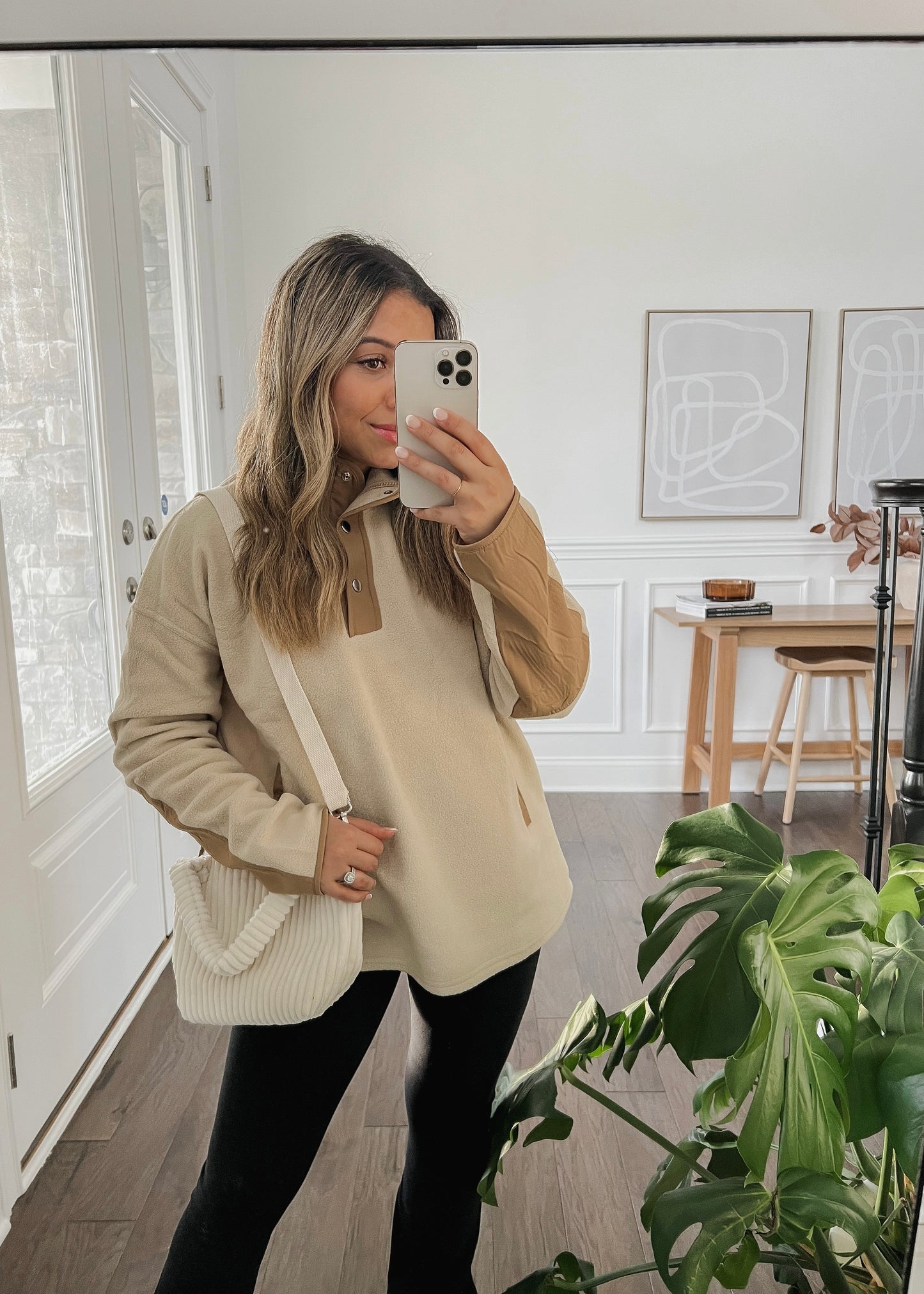 Ken Mini Corduroy Crossbody Bag - IVORY