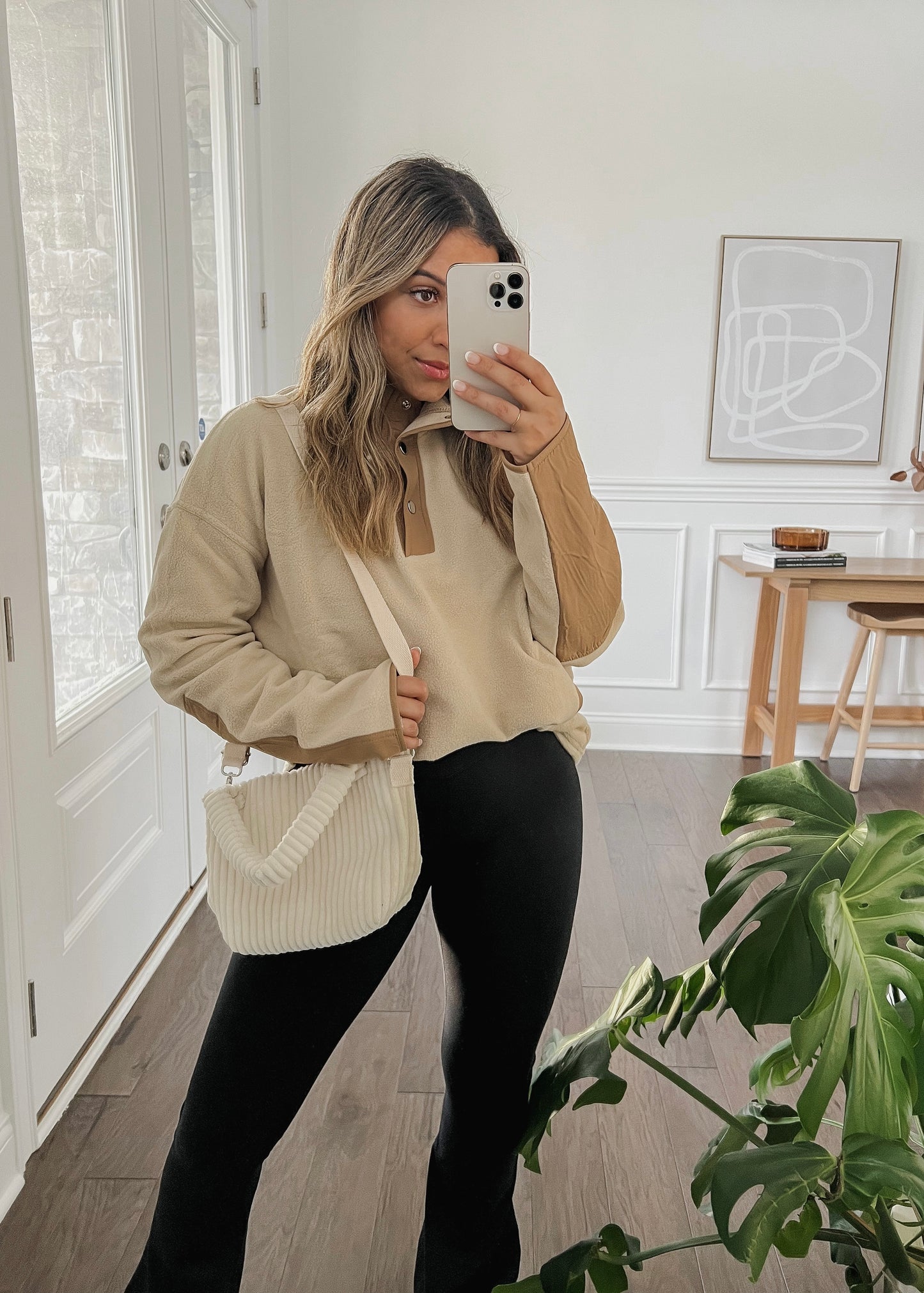 Ken Mini Corduroy Crossbody Bag - IVORY