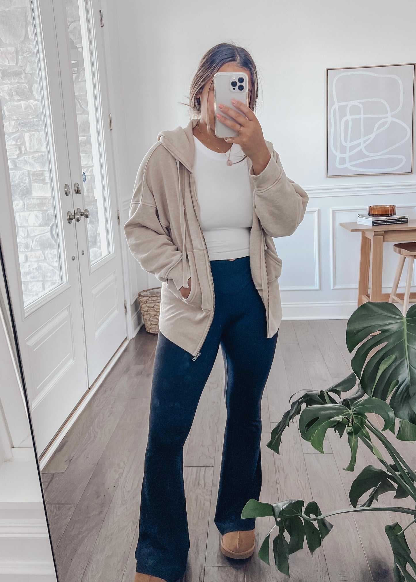 Morning Brew Fleece Jacket - NATURAL